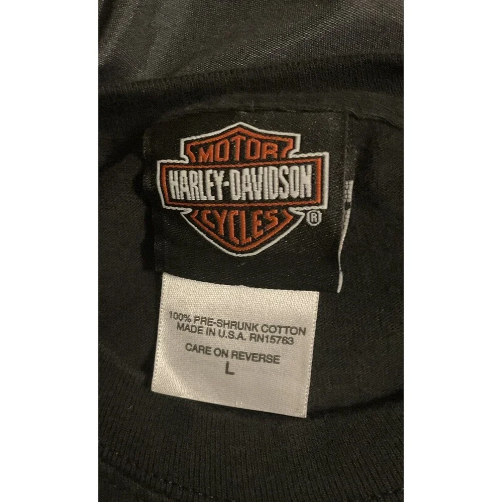 Vintage Harley Davidson Fatboys Rule Gastonia, NC Shirt Mens Large - Picture 3 of 3